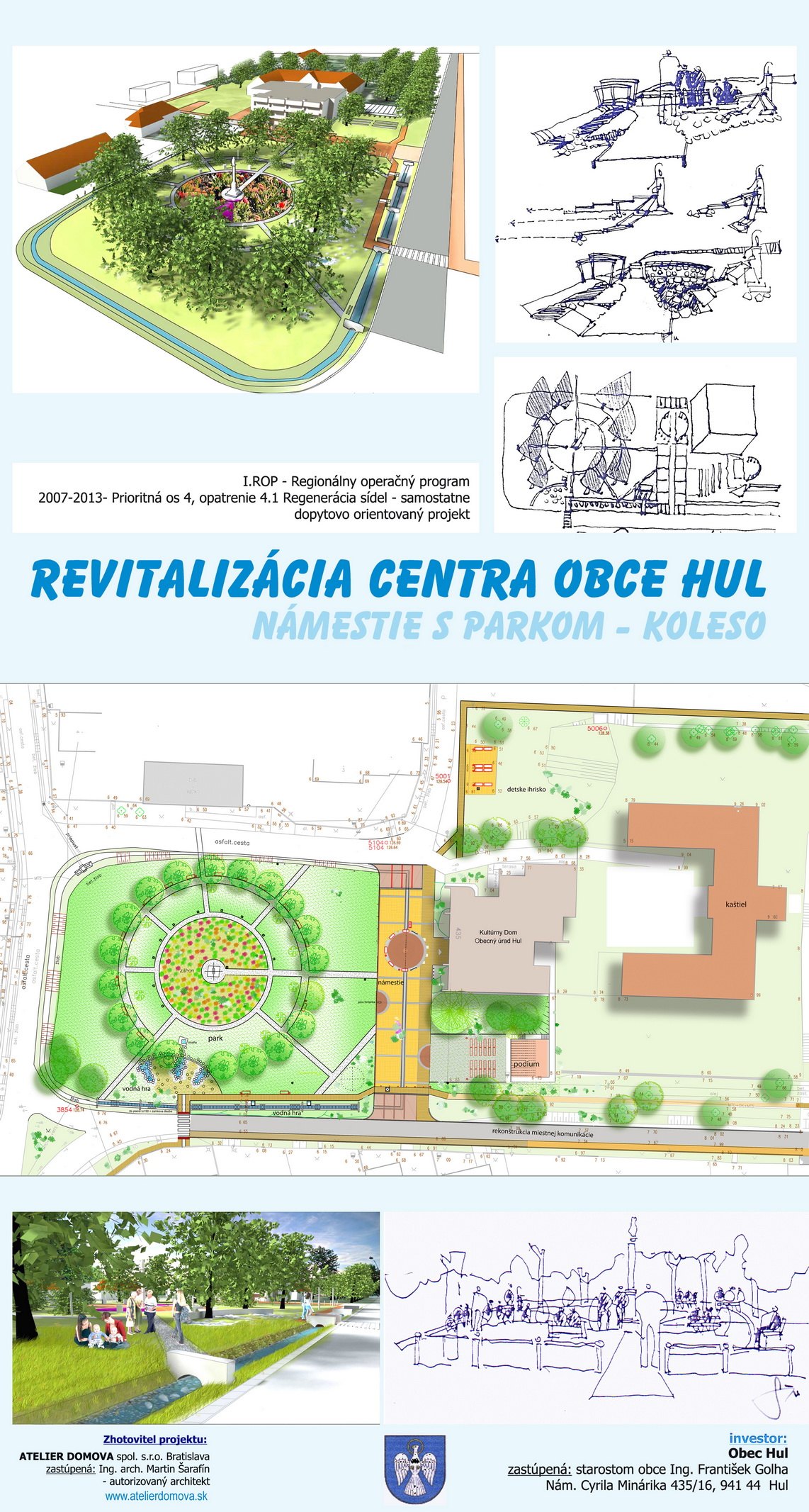 Centrum obce  Hul